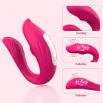 Rechargeable App-Controlled Wearable Vibrator for Couples - Wireless Panty Vibrator with Long Distance Control, Adult Sex Toy for Women