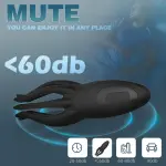 Male Masturbator Penis Vibrator with 12 Vibration Modes and 7 Electric Shock Modes, Penis Trainer with 8 Tentacle Beads, 360° Training Wrap Adult Male Female Toy
