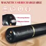 Realistic Thrusting Dildo Vibrator, Portable Simulation Vibrator with Dust Cover And Adjustable Suction Cup Base, G-spot And Anal Stimulation Vibrating Dildo