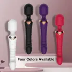 Sandfox Dual Motor Magic Wand Vibrator, 10 Modes G-Spot Massager, Rechargeable Lithium Battery, Clitoris Stimulator Dildo for Women, Anal Plug Toys for Adult