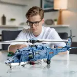 1711pcs 1:35 Special Ops Rotorcraft - Stabilized Rotors & Quick-Swap Pods w/ Command Platform | Arctic Mission Gifts: Halloween to Valentine