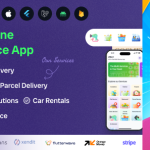 eMart | Multivendor Food, eCommerce, Parcel, Taxi booking, Car Rental App with Admin and Website