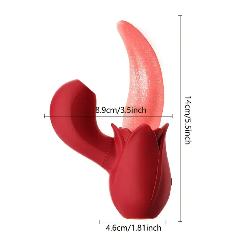 1pc 2 In 1 Lick Suck Vibrators For Women Licking Tongue Clitoris Stimulator G Spot Massager Vagina Sucking Female Orgasm Sex Toys
