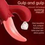 2 In 1 Lick Suck Vibrators For Women Licking Tongue Clitoris Stimulator G Spot Massager Vagina Sucking Female Orgasm Sex Toys