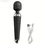 Super Strong 10 Modes Classic Vibrator AV Stick - Fully Automatic Adult Masturbator for Private Massage Flirting - 4 Colors, Silent