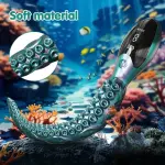 Realistic Octopus Tentacle G-Spot Vibrator with LED Display - 9 Powerful Modes, Rechargeable Battery, Latex-Free Adult Sex Toy