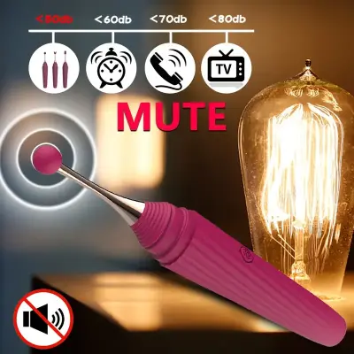1pc Ultimate Stimulate Vibrator with 10 Intense Pleasure Modes & 3 Soft Silicone Heads - Rechargeable Battery-Powered Discreet Self-Care for Women