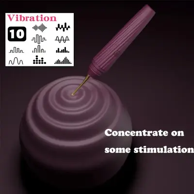1pc Ultimate Stimulate Vibrator with 10 Intense Pleasure Modes & 3 Soft Silicone Heads - Rechargeable Battery-Powered Discreet Self-Care for Women