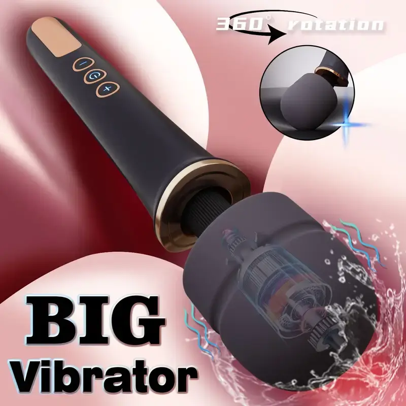 1pc AV Stick Vibrator, Rechargeable Handheld Clitoral Stimulator, Powerful Sheer Vibration, Lithium Battery Powered, Ideal for Female Couples Foreplay and Intimate Moments