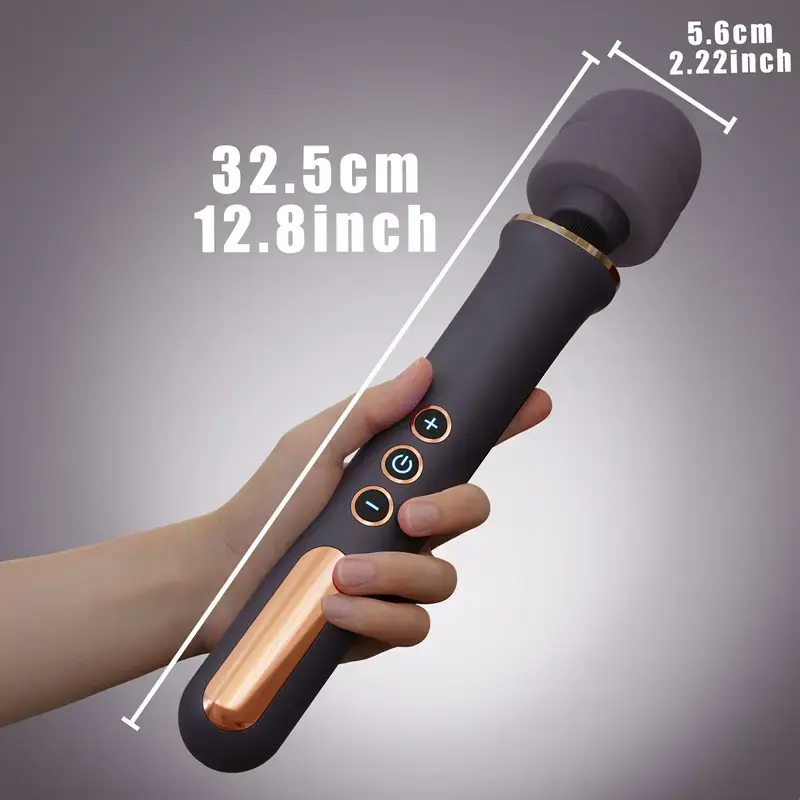 1pc AV Stick Vibrator, Rechargeable Handheld Clitoral Stimulator, Powerful Sheer Vibration, Lithium Battery Powered, Ideal for Female Couples Foreplay and Intimate Moments