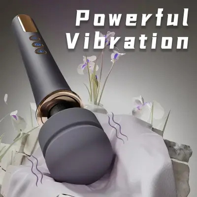 1pc AV Stick Vibrator, Rechargeable Handheld Clitoral Stimulator, Powerful Sheer Vibration, Lithium Battery Powered, Ideal for Female Couples Foreplay and Intimate Moments