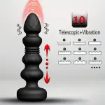 Double Motor Thrusting Sex Toys Anal Plugs - Anal Toys Sex Toy Vibrating Butt Plug G Spot Vibrato