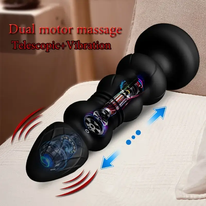 Double Motor Thrusting Sex Toys Anal Plugs - Anal Toys Sex Toy Vibrating Butt Plug G Spot Vibrato