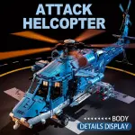 1711pcs 1:35 Special Ops Rotorcraft - Stabilized Rotors & Quick-Swap Pods w/ Command Platform | Arctic Mission Gifts: Halloween to Valentine