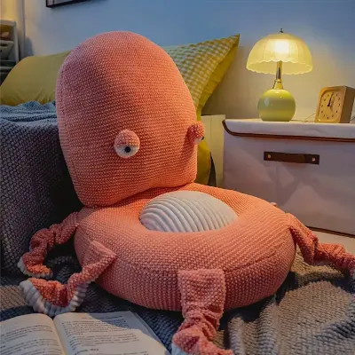 Cute Octopus Placemat - Lazy Sitting Cushion, Living Room Butt Pad, Tatami and Bay Window Floor Mat, Comfortable Playful Design
