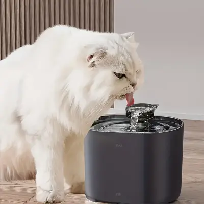 Smart Automatic Cat Water Dispenser with Transparent Window - USB-Powered (No Batteries Needed), Spill-Proof IPX4, Large 74.39oz Capacity