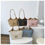 2025 Women's Pure Color Tote Bag with Minimalist Design Spacious Capacity Functional Shoulder Bag for Work and Everyday Use