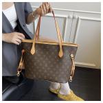 Retro classic old flower tote bag women's large capacity 2025 new style high-end fashion single shoulder underarm bag