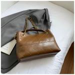 New Chanel style color matching underarm bag diamond chain bag large capacity shoulder tote bag