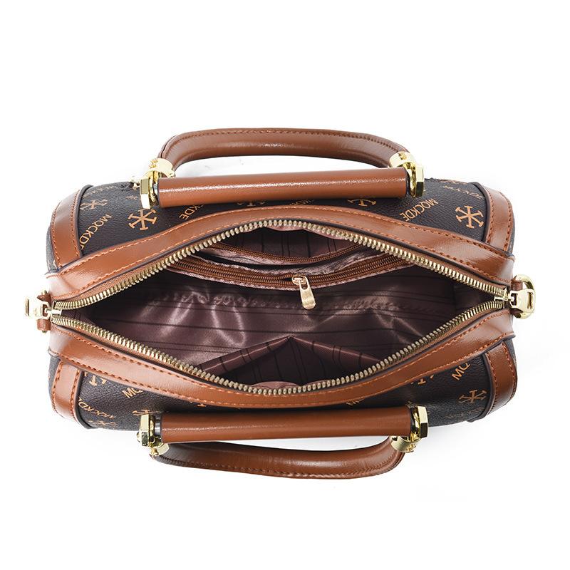 2025 New Commuter Fashion Large Capacity Boston Bag Handbag Shoulder Messenger Bag Women's Bag